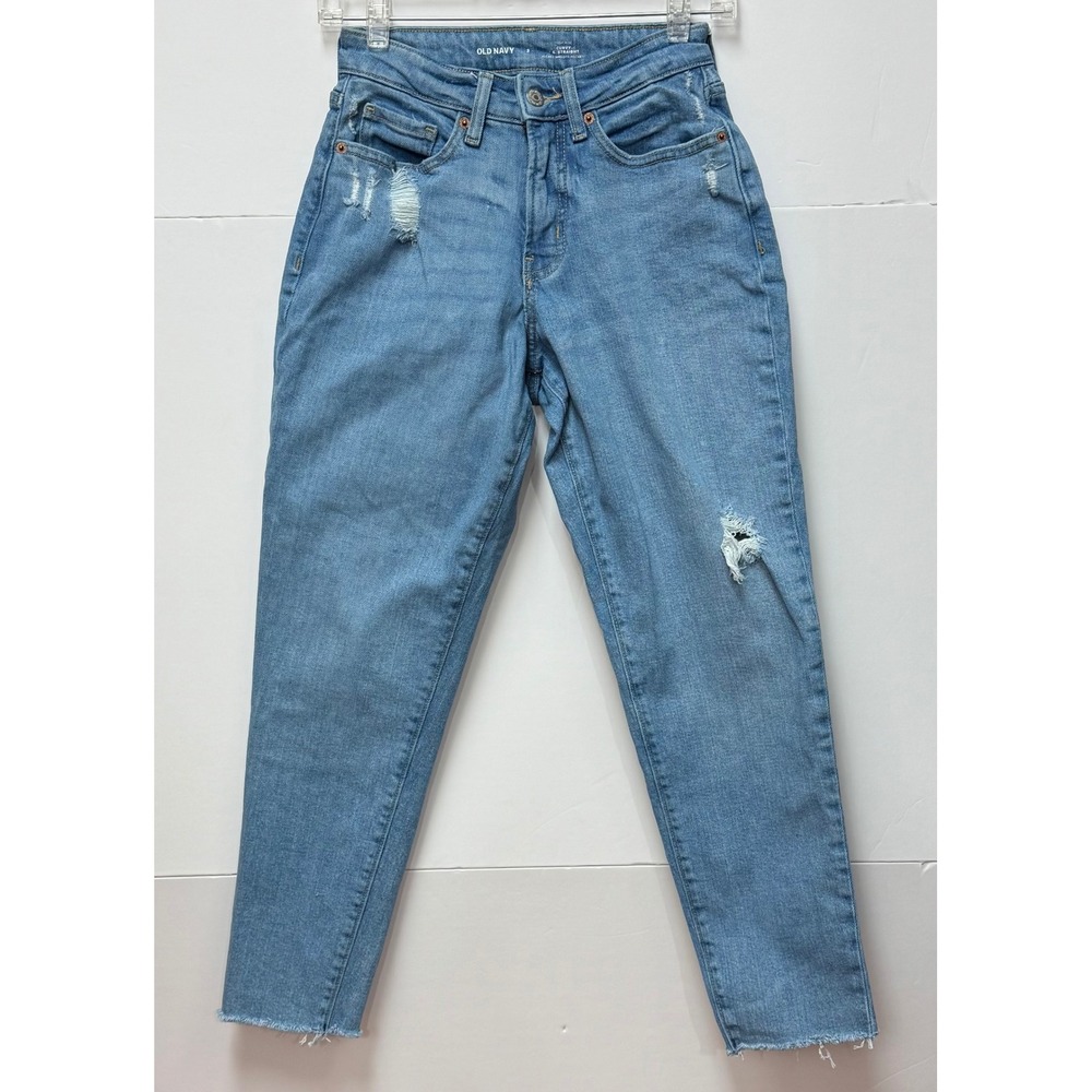 Old Navy High-Rise Curvy OG Straight‎ Secret Smooth Pockets Sz 2 Grunge Y2K Boho